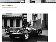 Tablet Screenshot of mansfinelife.com